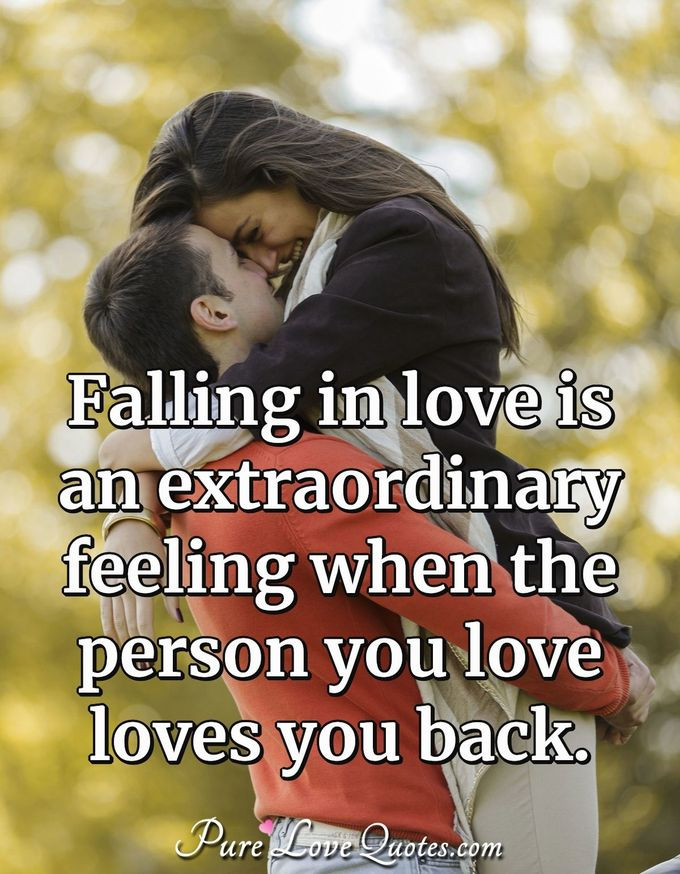 Fall Back In Love Quotes
 Falling in love is an extraordinary feeling when the