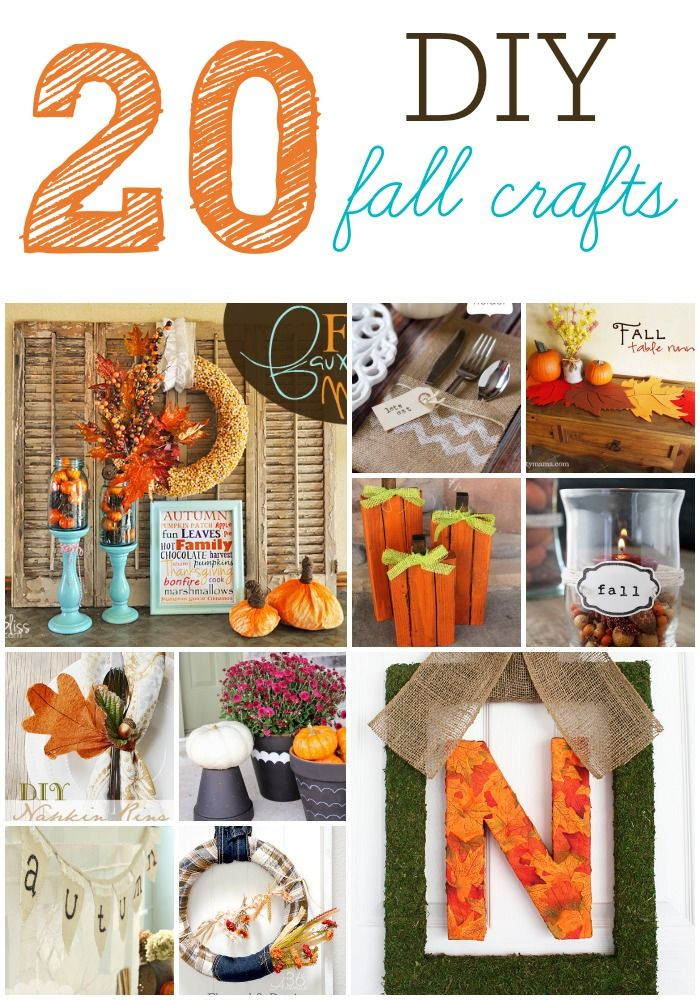 Fall Craft Decor
 20 of the cutest DIY Fall Crafts
