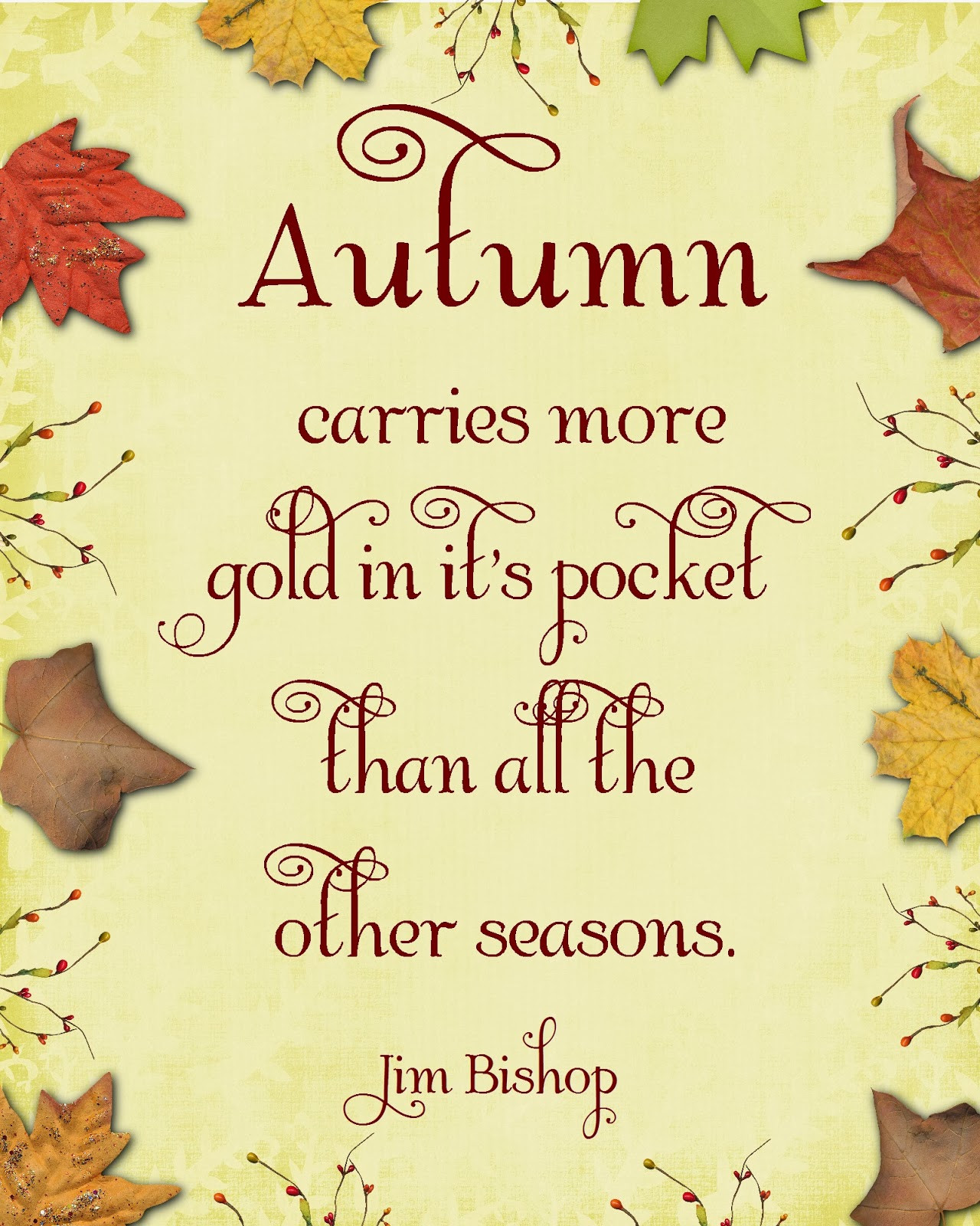 Fall Quote
 Digital Designs Scrapbooking Falling leaves and Sweater