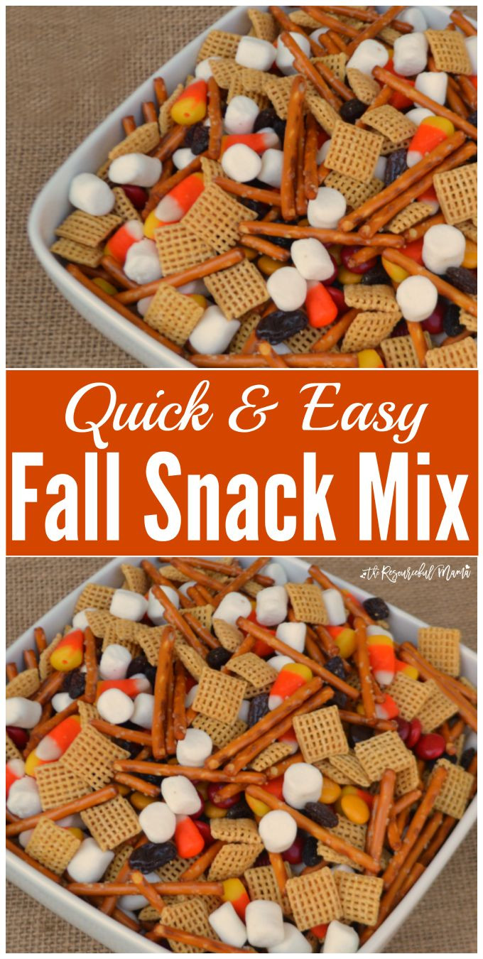 Fall Snacks Ideas
 Quick & Easy Fall Snack Mix Recipe