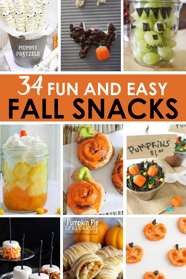 Fall Snacks Ideas
 34 Fun and Easy Fall Snack Ideas