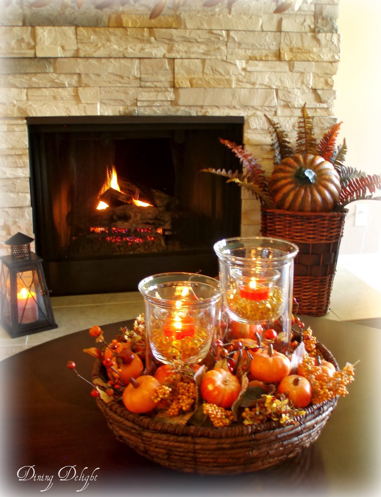 Fall Table Decoration Ideas
 Dining Delight Fall Coffee Table Centerpiece