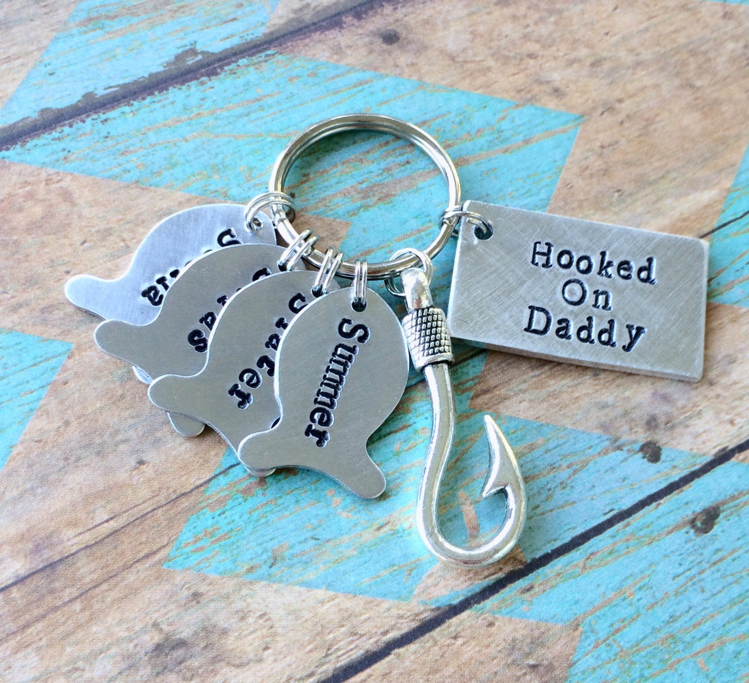 Fathers Day Fishing Gifts
 Daddy Keychain Father s Day Gift dads best catch