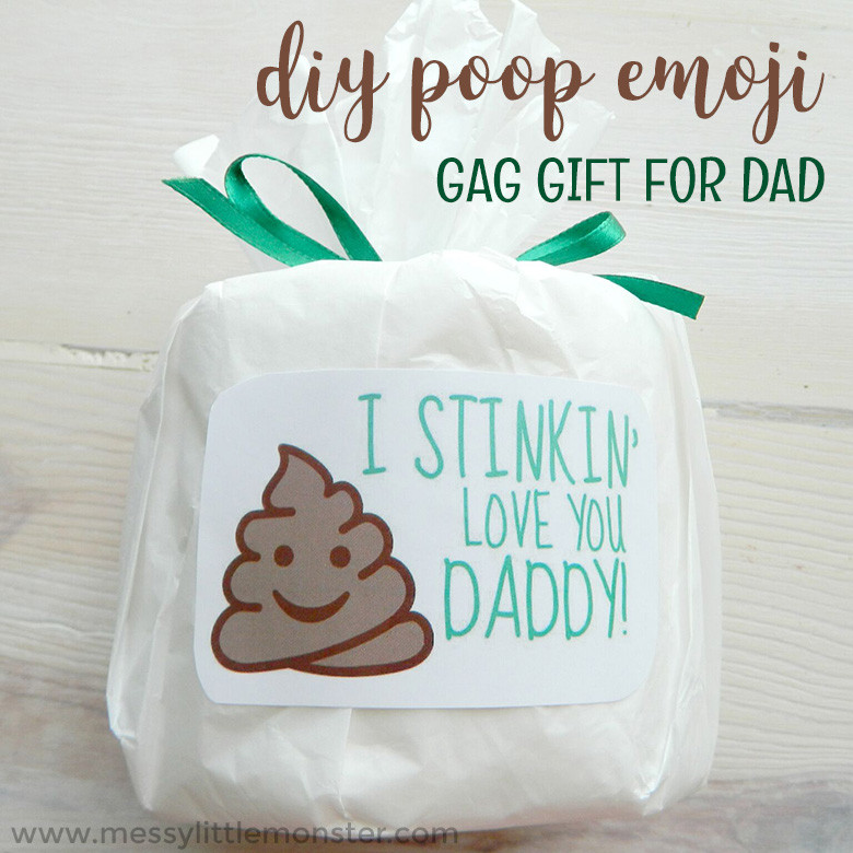 Fathers Day Gag Gifts
 Funny Father’s Day Gifts DIY Poop Emoji Gag Gift for Dad