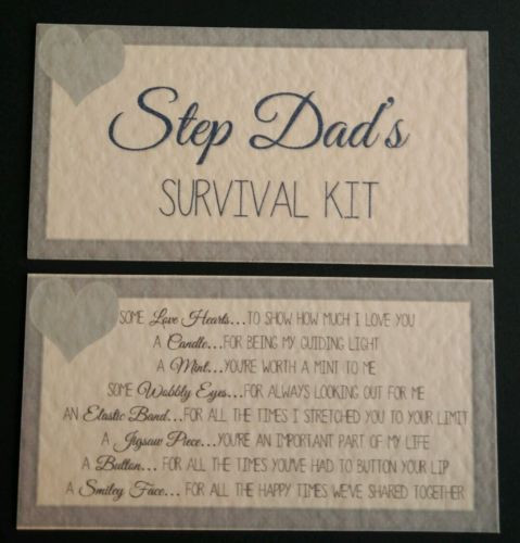 Fathers Day Gift Ideas For Stepdads
 STEP DAD S SURVIVAL KIT Birthday Christmas Father s Day