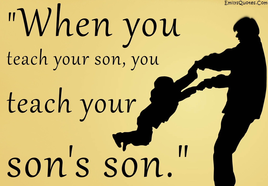 Fathers Day Quote From Son
 Dad Son Inspirational Quotes QuotesGram