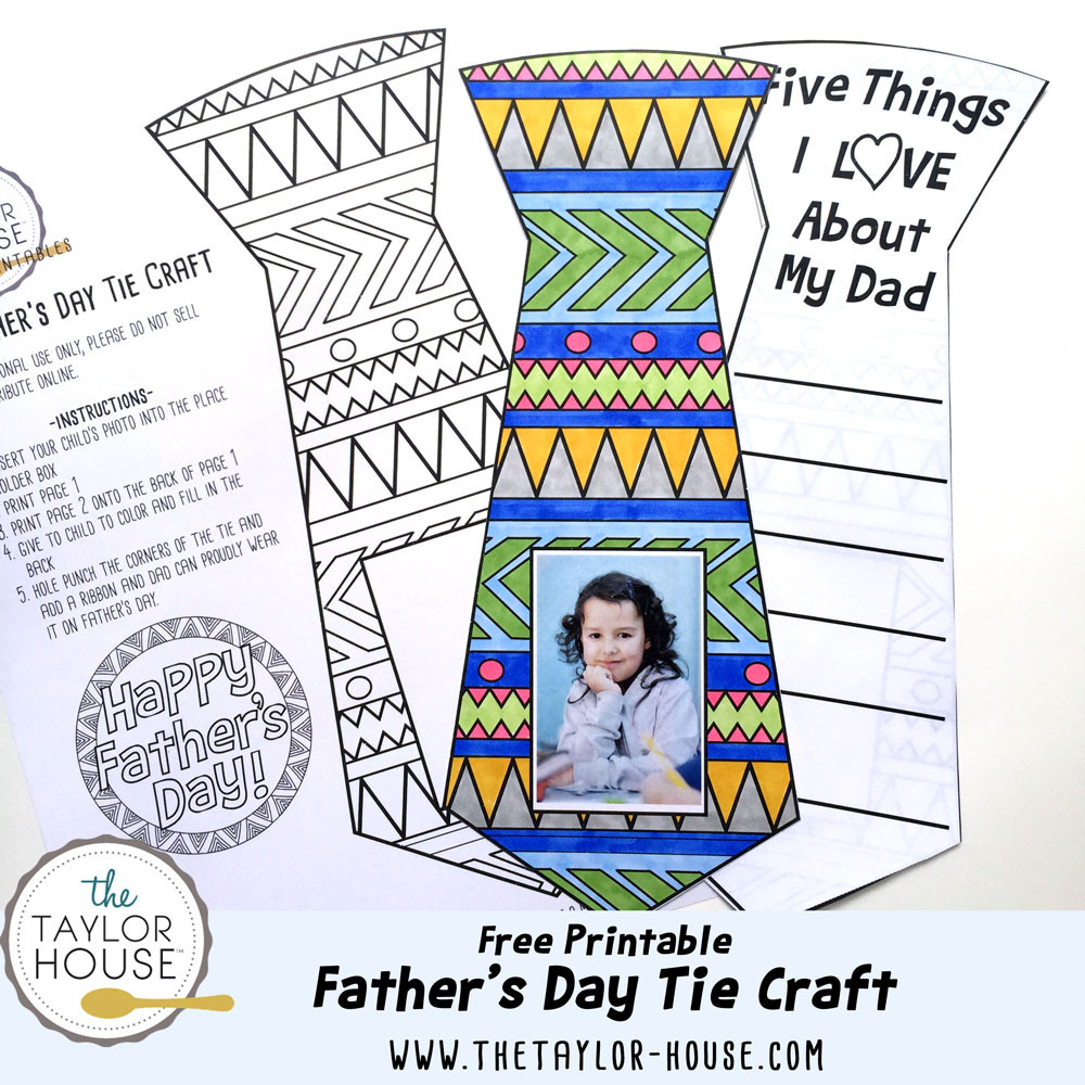 Fathers Day Tie Craft
 Father s Day Tie Craft