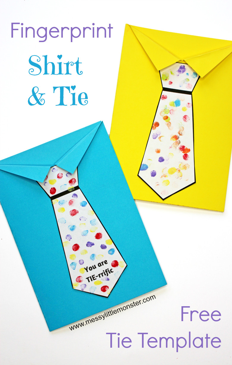 Fathers Day Tie Craft
 Father s Day Tie Card with free printable tie template