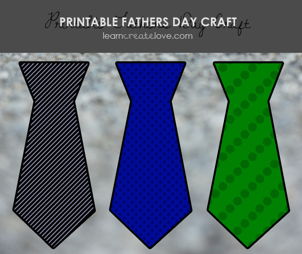 Fathers Day Tie Craft
 Printable Father’s Day Tie Craft