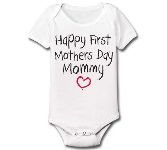 First Mother's Day Ideas
 Happy First Mothers Day Mommy funny cute baby infant one