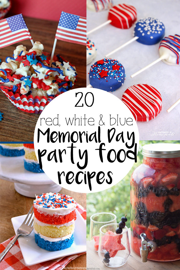 Food Ideas For Memorial Day Party
 Memorial Day party food recipes in festive red white and blue
