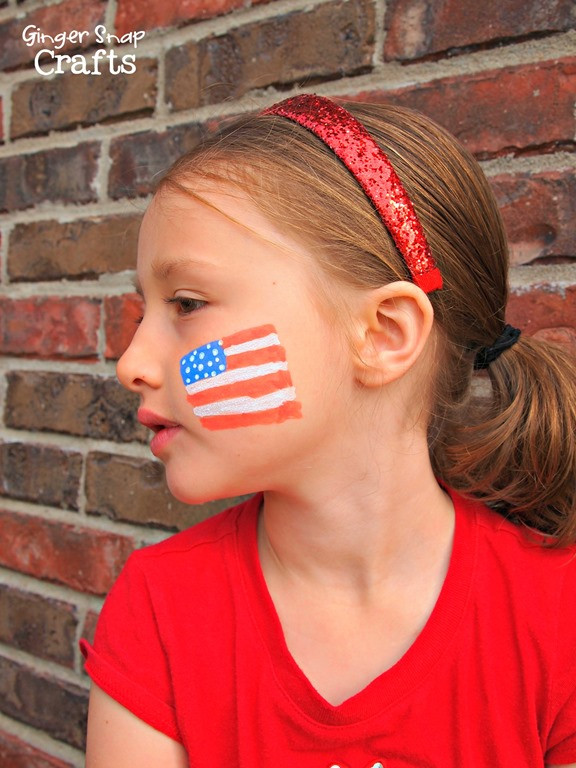 Fourth Of July Face Painting Ideas
 Ginger Snap Crafts 4th of July Face Painting with People