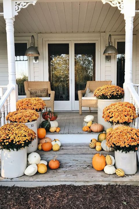 Front Porch Fall Decorating Ideas
 55 Fall Porch Decorating Ideas Outdoor Fall Decor