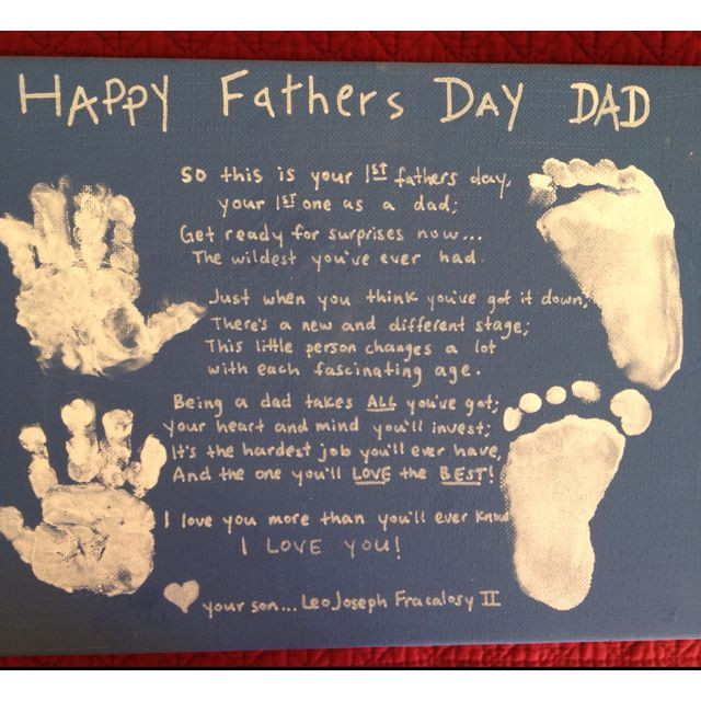 Gift Ideas For First Fathers Day
 Look what Leo made for daddy s 1st fathers day