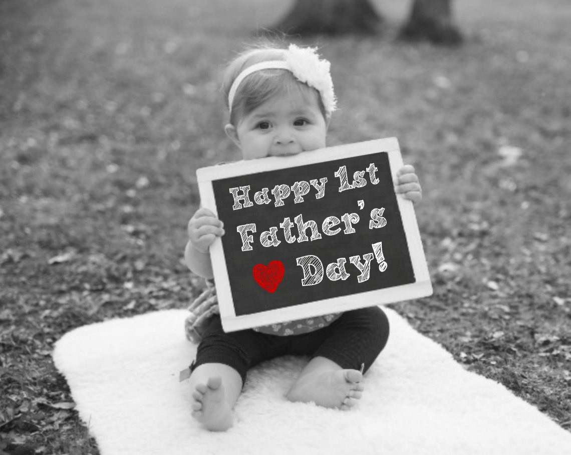 Gift Ideas For First Fathers Day
 Happy 1st Fathers Day Chalkboard Sign Fathers Day Gift