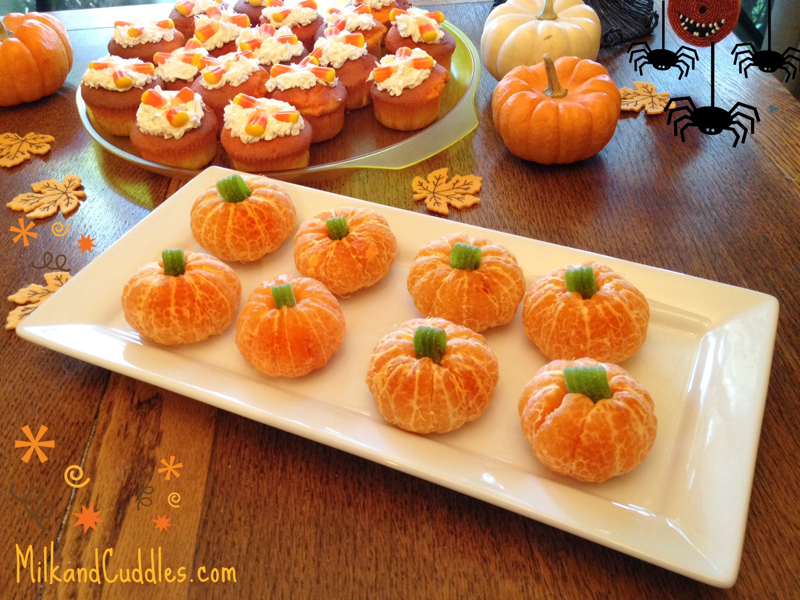 Halloween Food For Parties
 Recipe &Tips for Candy Corn Cupcakes and Orange Pumpkins