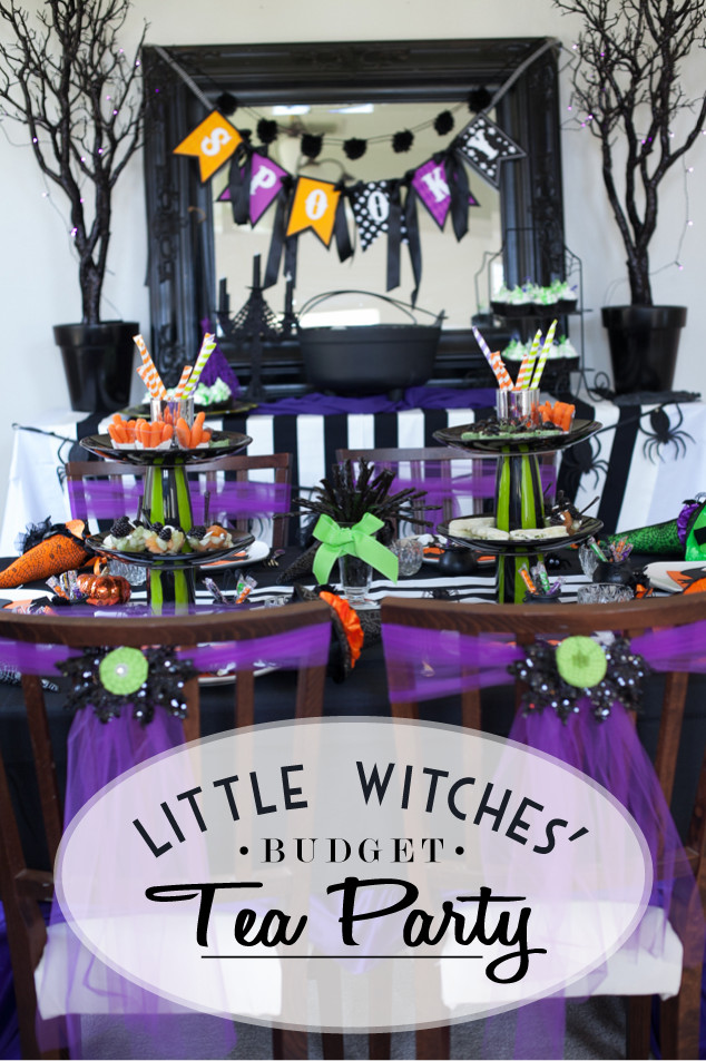 Halloween Theme Birthday Party
 Little Witch s Tea Party on a Bud A Bewitching