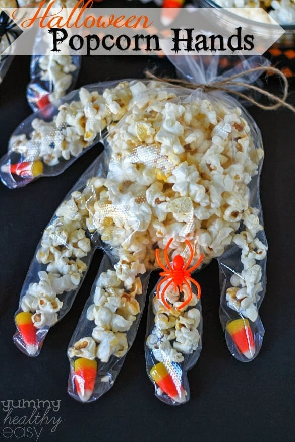 Halloween Treat Ideas For Kids
 Halloween Candy Corn Popcorn Hands Yummy Healthy Easy
