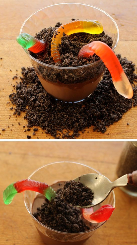 Halloween Treats For Party
 Cup of Dirt