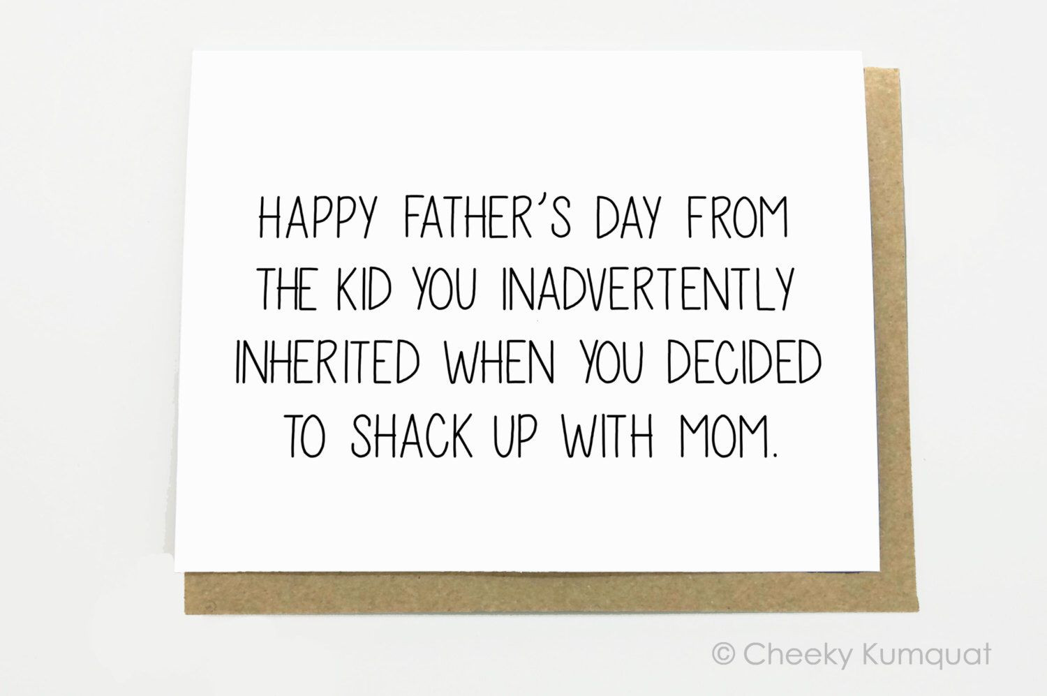 Happy Fathers Day Quotes For Stepdad
 Funny Father s Day Card for Step Dad Stepdad Card Card