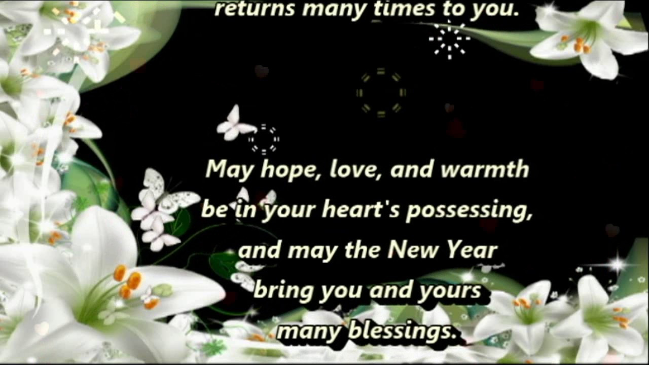 Happy New Year Blessings Quotes
 A New Year Blessing Happy New Year Wishes Greetings Sms