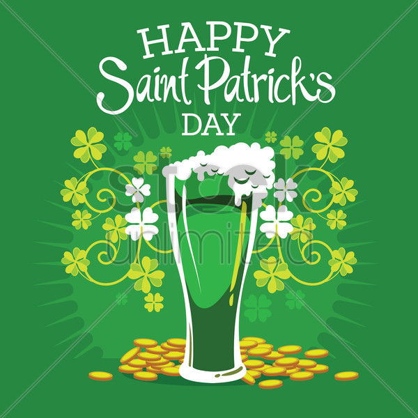 Happy St Patrick's Day Quotes
 Happy st patricks day Vector Image