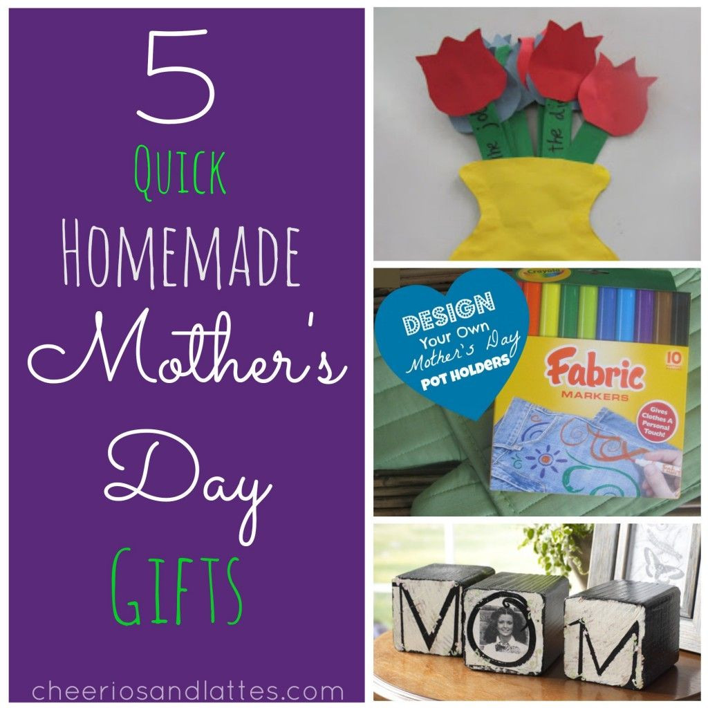 Homemade Mothers Day Gifts For Grandma
 5 Quick Homemade Mothers Day GIfts mothersday ts