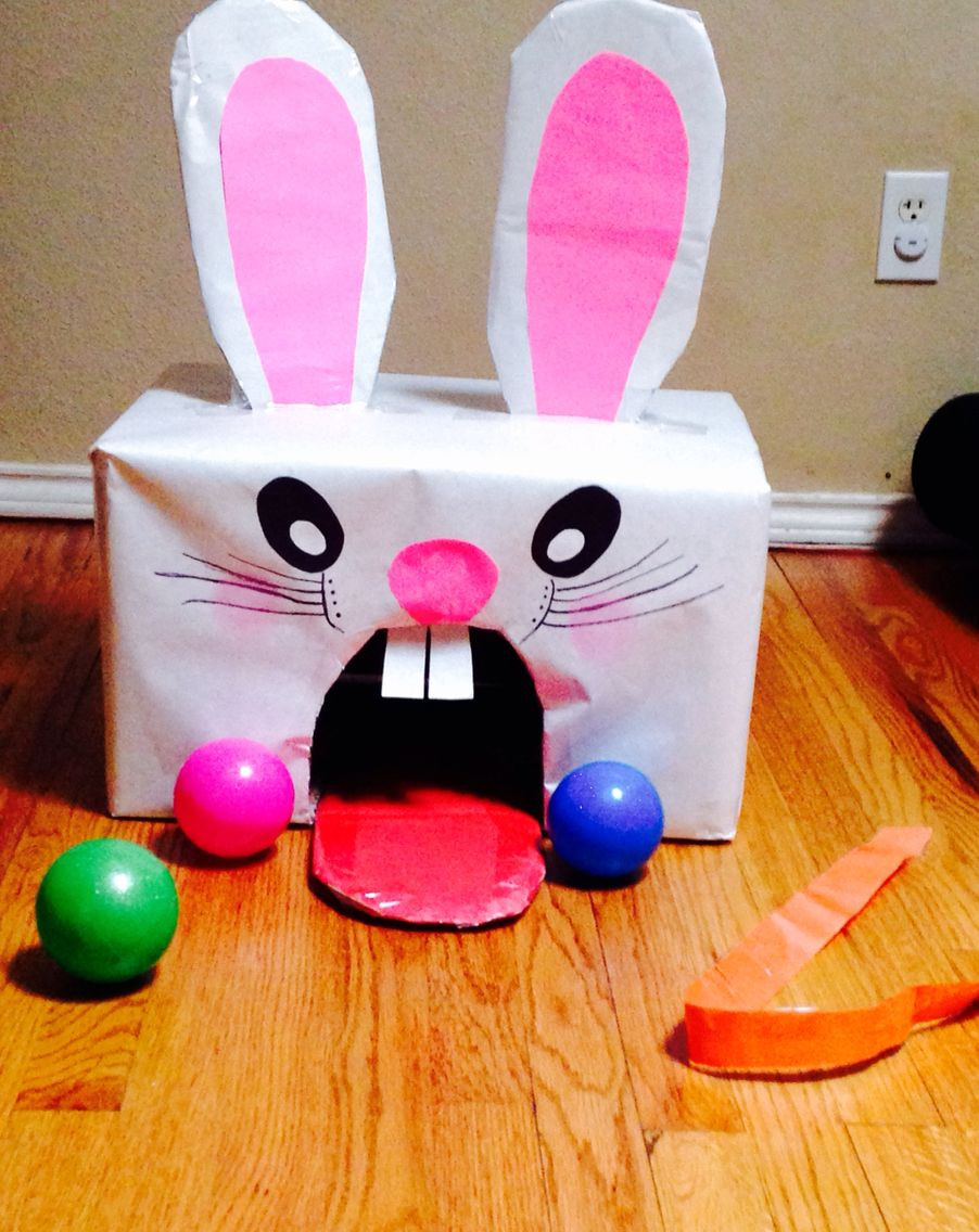 Indoor Easter Egg Hunt Ideas
 Easter bunny game Indoor or outdoor Easy to make and fun