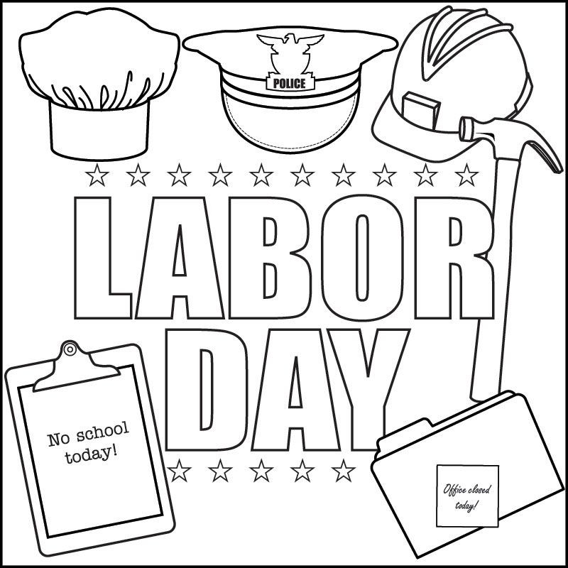 Labor Day Activities For Kids
 Labor Day Song and Printable Coloring Page