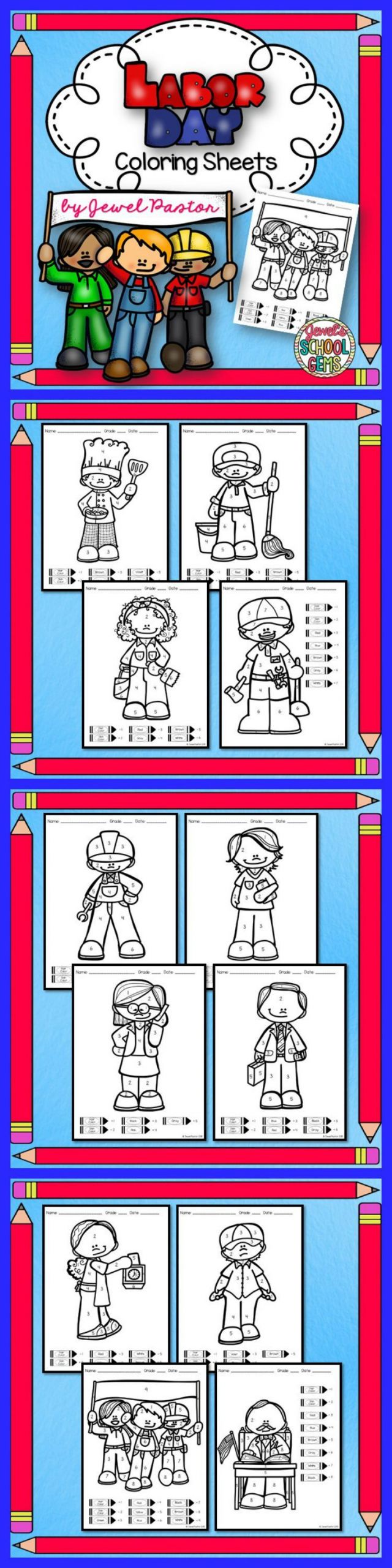 Labor Day Activities For Kids
 Labor Day Activities Labor Day Color By Number