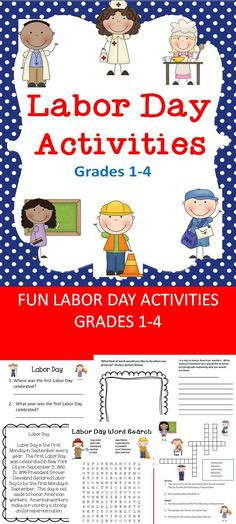 Labor Day Activities For Kids
 FREE or Cheap Labor Day Resources for Kids worksheets
