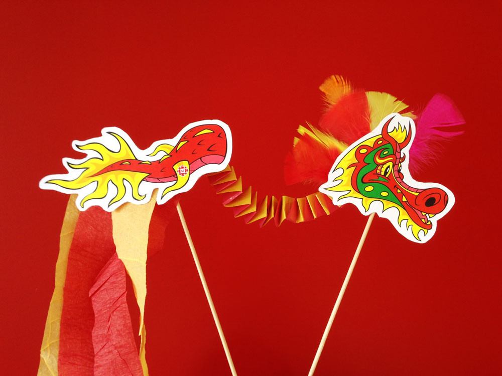 Lunar New Year Crafts
 Printable Dragon Craft for Lunar New Year Play