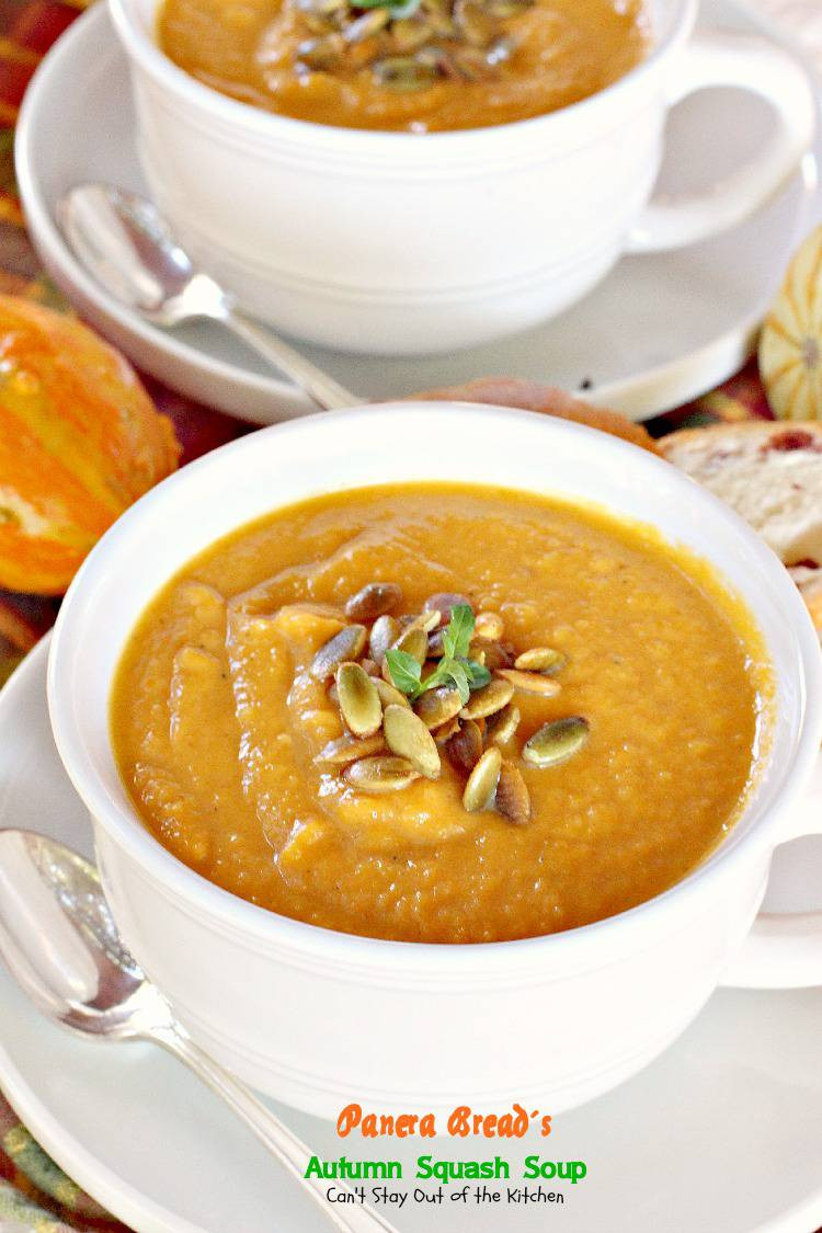 Mcalister's Autumn Squash Soup Recipe
 Panera Bread s Autumn Squash Soup Can t Stay Out of the