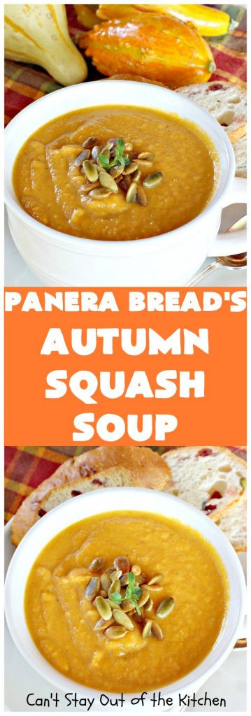 Mcalister's Autumn Squash Soup Recipe
 Panera Bread s Autumn Squash Soup Can t Stay Out of the