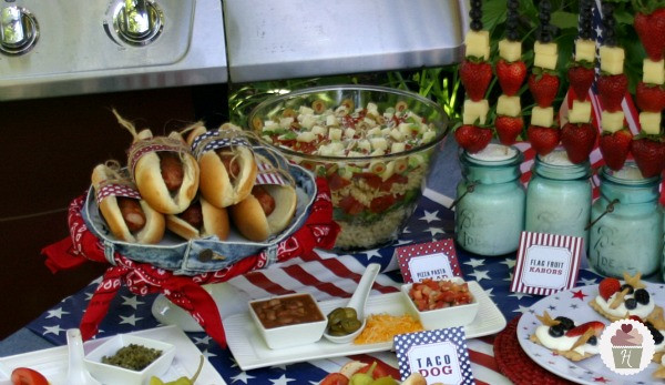 Memorial Day Party Food
 Memorial Day Cook Out with Printables