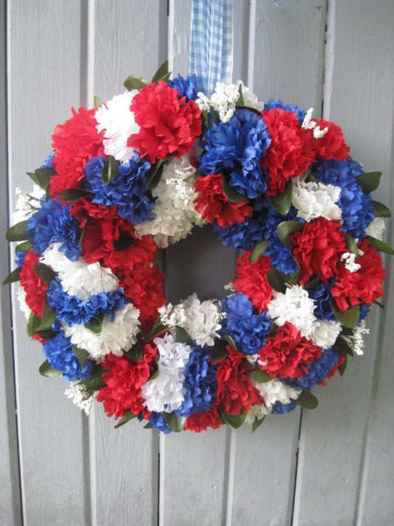 Memorial Day Wreath Ideas
 Patriotic Decoration Patriotic Wreath Americana Door Wreath