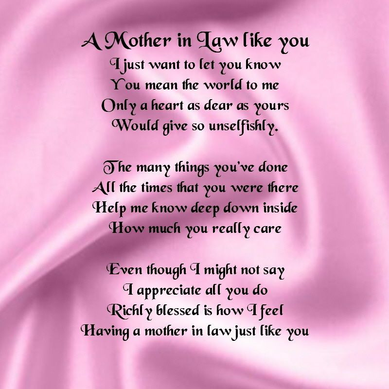 Mother In Law Quotes For Mothers Day
 Details about Personalised Coaster Mother in Law Poem