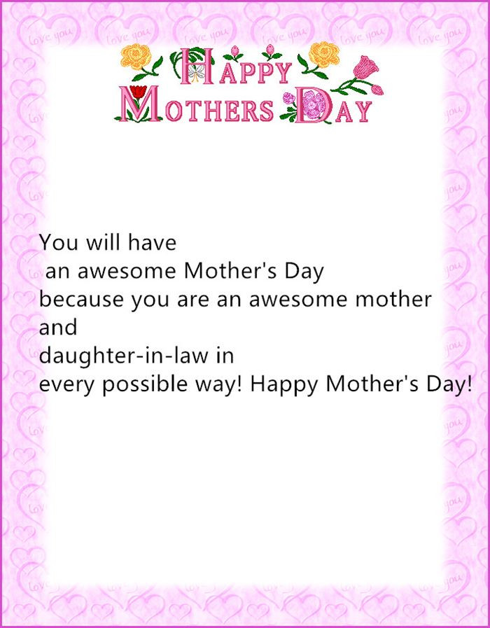 Mother In Law Quotes For Mothers Day
 Quotes about Mothers day from daughter 16 quotes