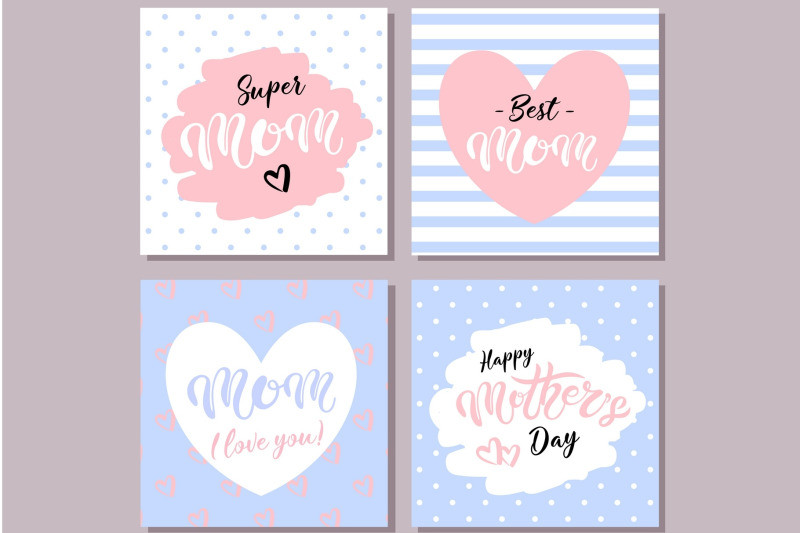 Mother's Day Blessings Quotes
 Happy Mother s Day Cards Blue By DarinaDreamers Store