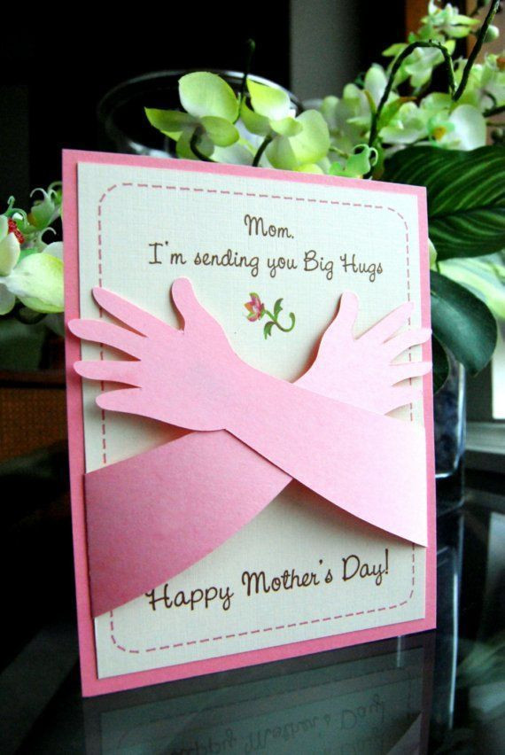 Mother's Day Card Craft Ideas
 Mother s Day Card Hugs I love you this much