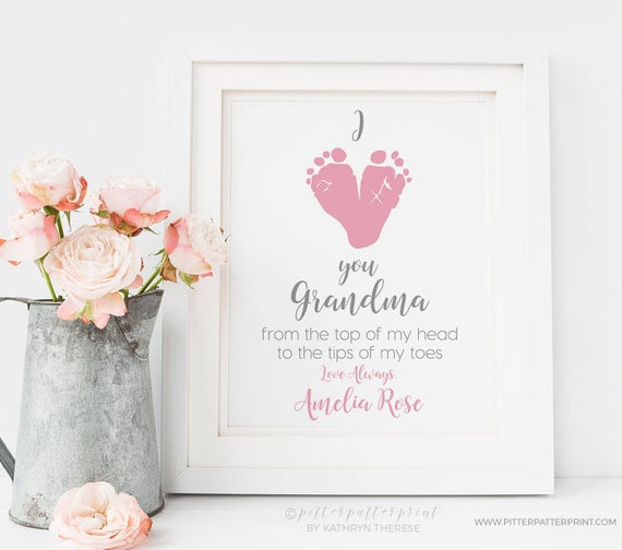 Mother's Day Gift For Grandma
 Personalized Mother s Day Gift for Grandma From Baby I