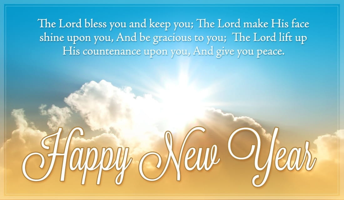 New Year Christian Quotes
 Numbers 6 24 26 eCard Free New Year Cards line