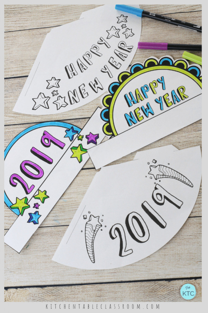 New Year Crafts For Toddlers
 New Year s Eve Party Hats Easy New Year s crafts for kids