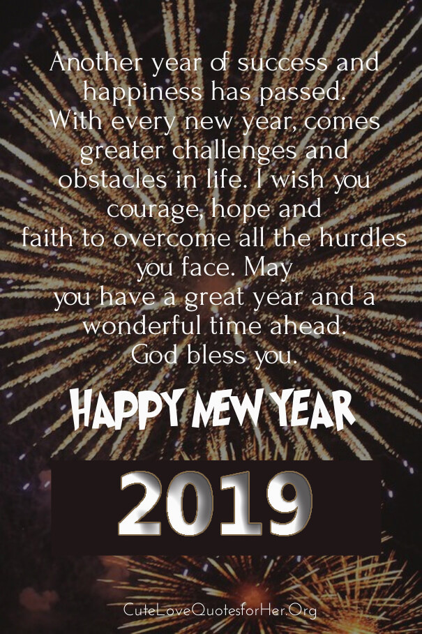 New Year Quotes 2020 Images
 40 Happy New Year 2020 Wishes for Husband with Love from