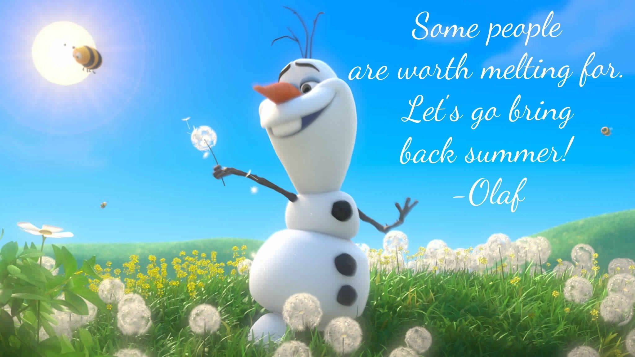 Olaf Summer Quotes
 Disneys Frozen Olaf Quotes QuotesGram