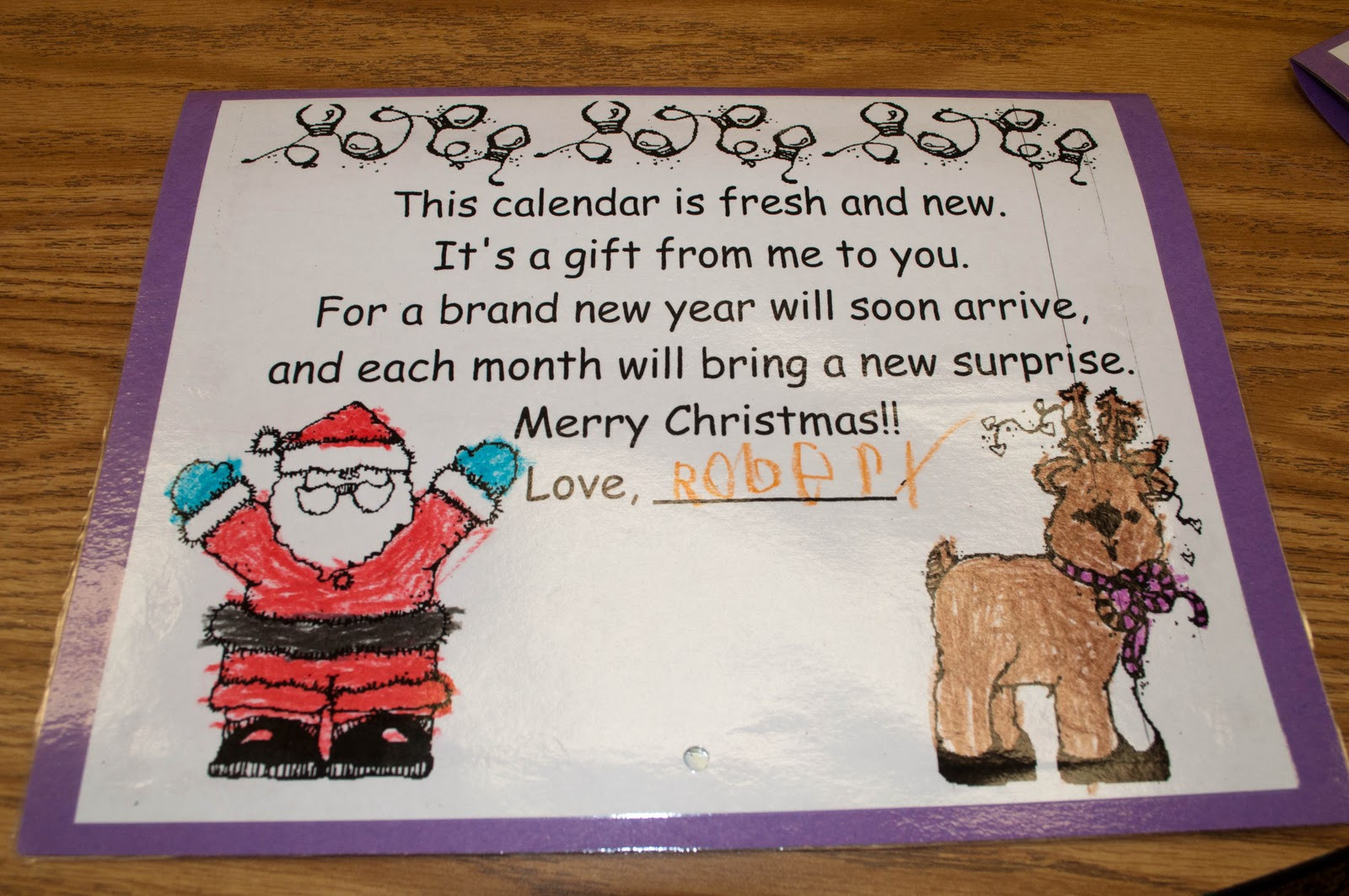 Parent Christmas Gift
 Mrs Ricca s Kindergarten Calendars Parent Gifts