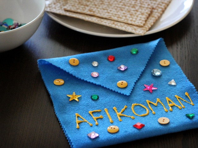 Passover Crafts For Preschoolers
 Afikoman Bag for Passover
