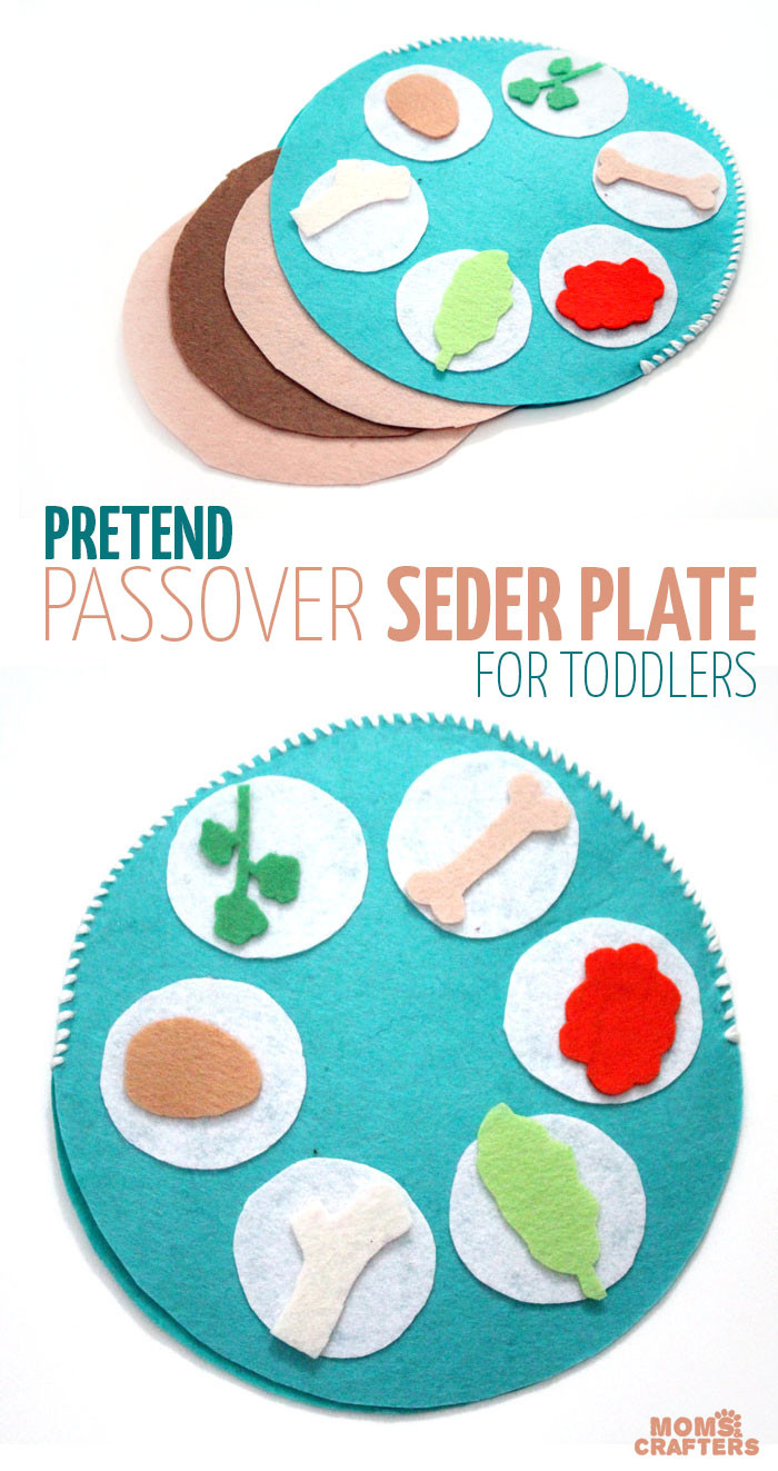 Passover Crafts For Preschoolers
 Pretend Seder Plate for Toddlers Moms and Crafters