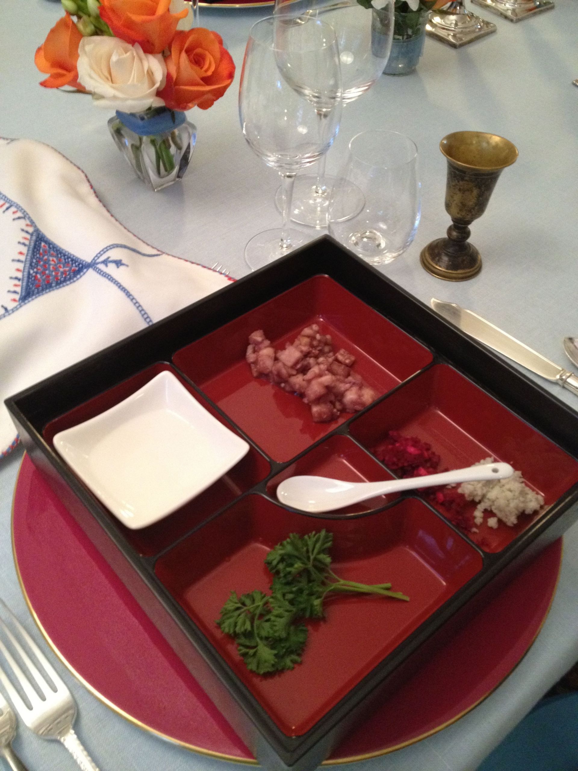Passover Food Box
 Individual Bento Box Seder Plates