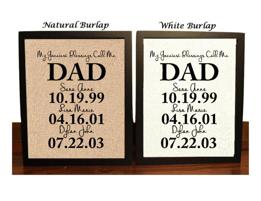 Personalized Fathers Day Gift
 Personalized Gift for Dad Fathers Day Gift from Kids Gifts